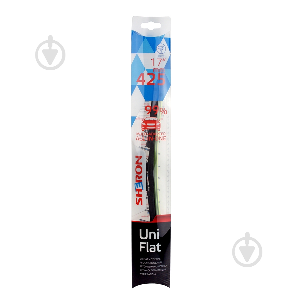 Щітка склоочисника SHERON Uni flat 425 мм 1 шт. - фото 1 Щітка склоочисника SHERON Uni flat 425 мм 1 шт. - фото 1