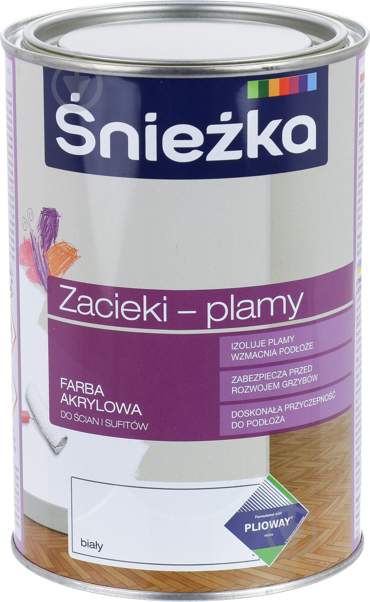 Фарба Sniezka Zacieki-plamy білий 1 л - фото 1