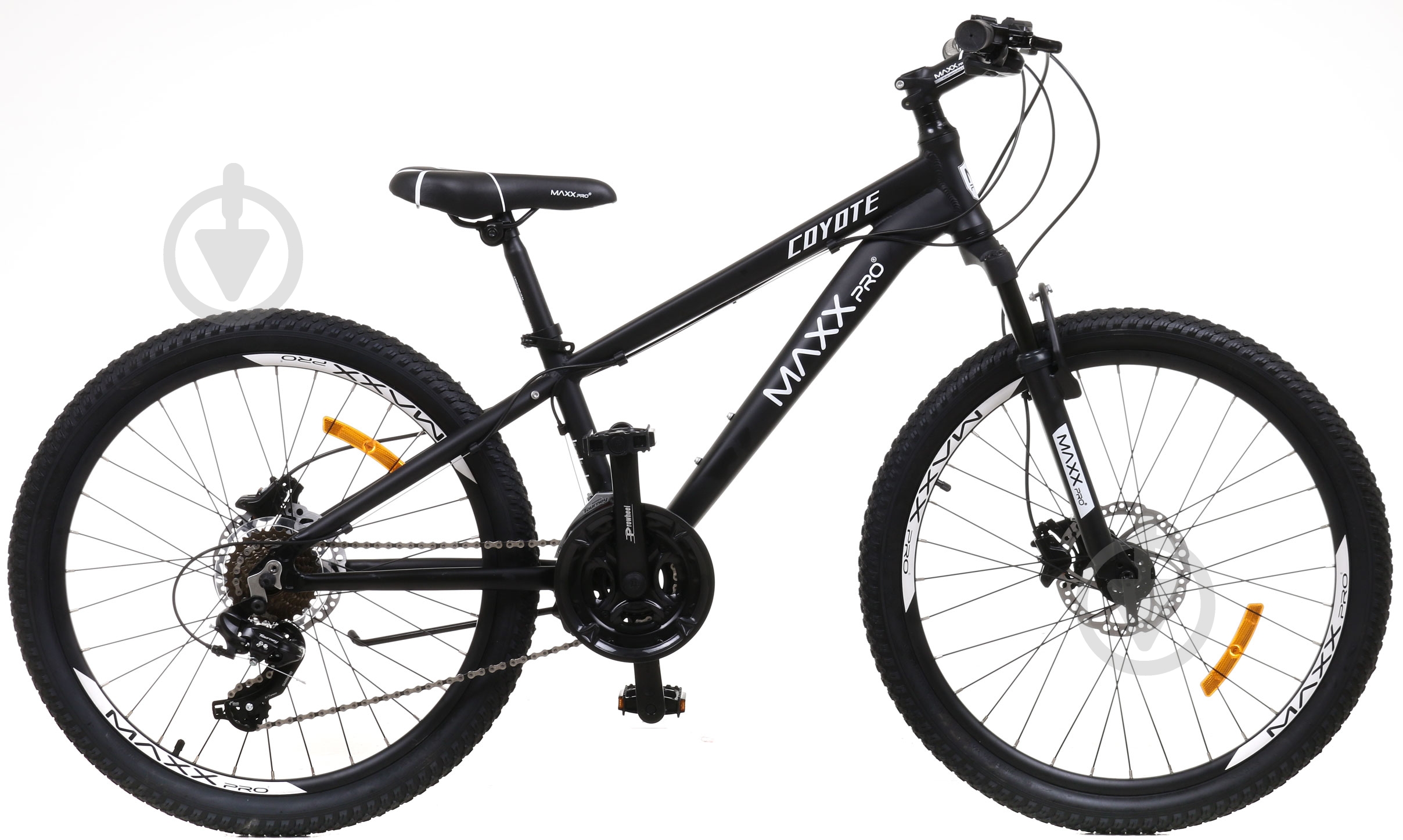 Велосипед MaxxPro 24" 12"(30 см) COYOTE-MAXX черно-белый - фото 2 Велосипед MaxxPro 24" 12"(30 см) COYOTE-MAXX черно-белый - фото 2