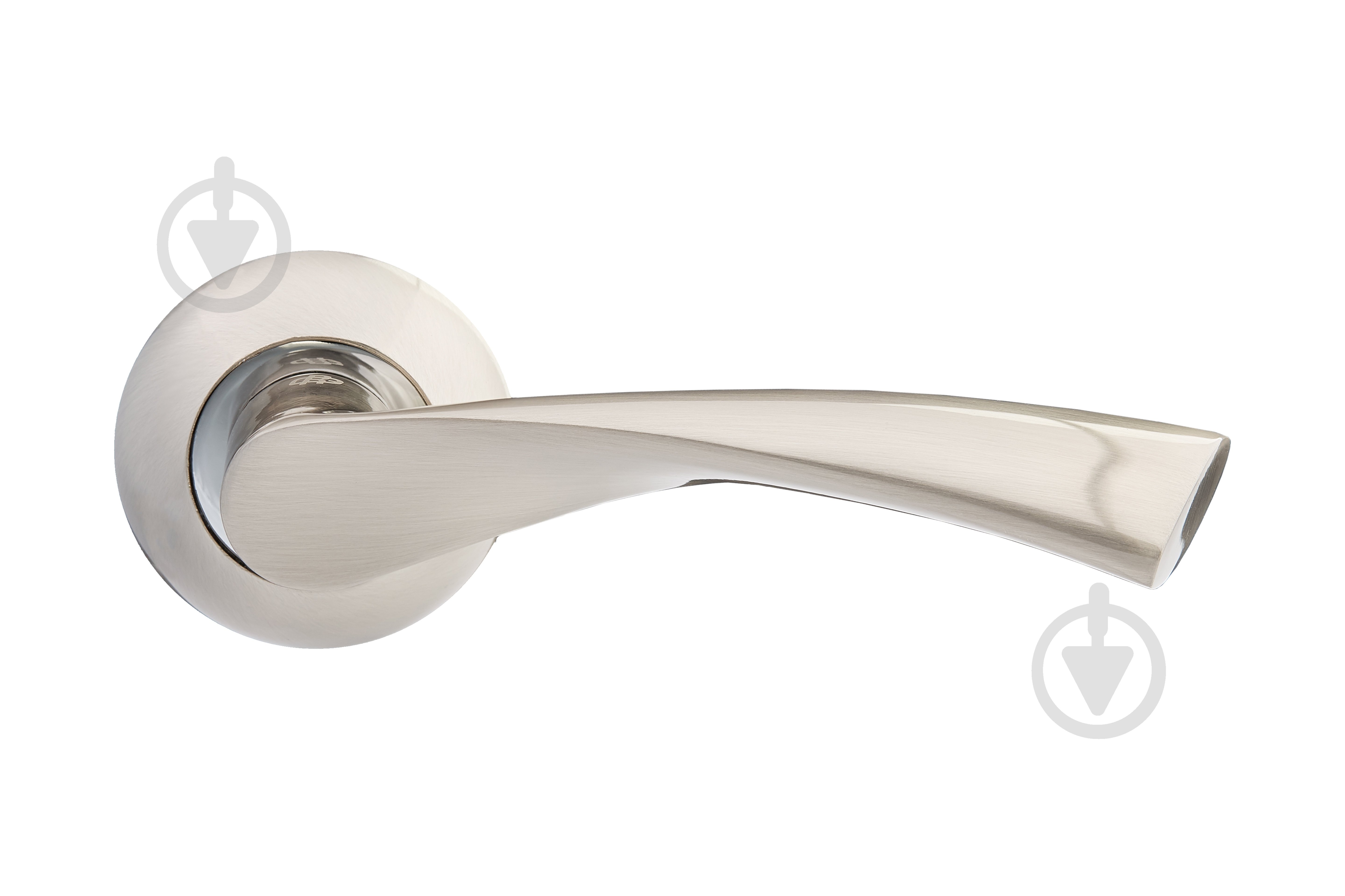 Ручка на розетке Gavroche CUPRUM Cu-A5 (SN/CP) матовый никель/полированный хром - фото 2 Ручка на розетке Gavroche CUPRUM Cu-A5 (SN/CP) матовый никель/полированный хром - фото 2