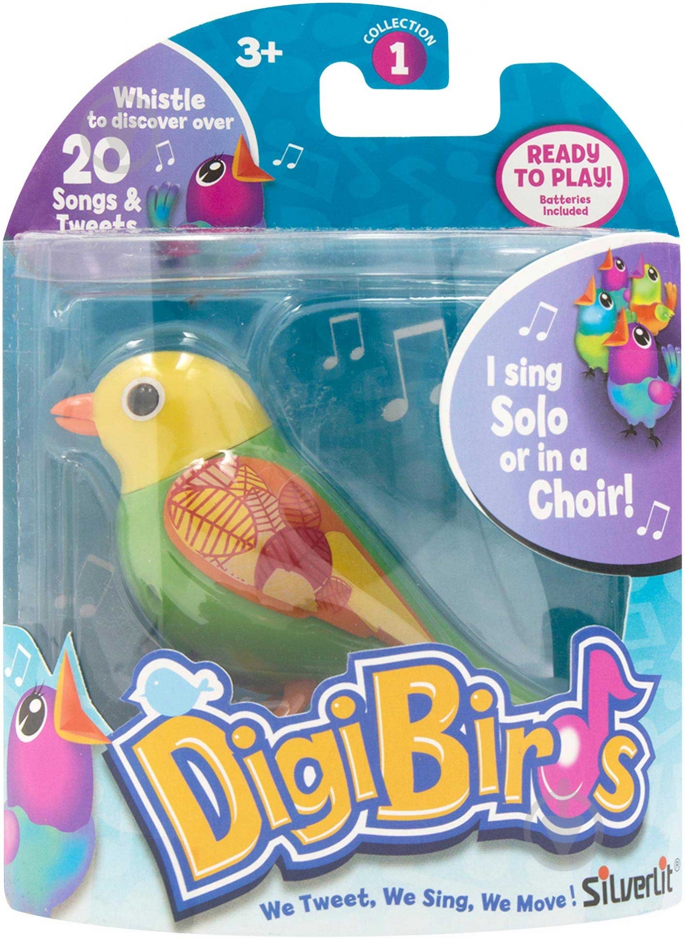 Интерактивная птичка Silverlit DigiBirds Бэлла 88025-6 - фото 3 Интерактивная птичка Silverlit DigiBirds Бэлла 88025-6 - фото 3