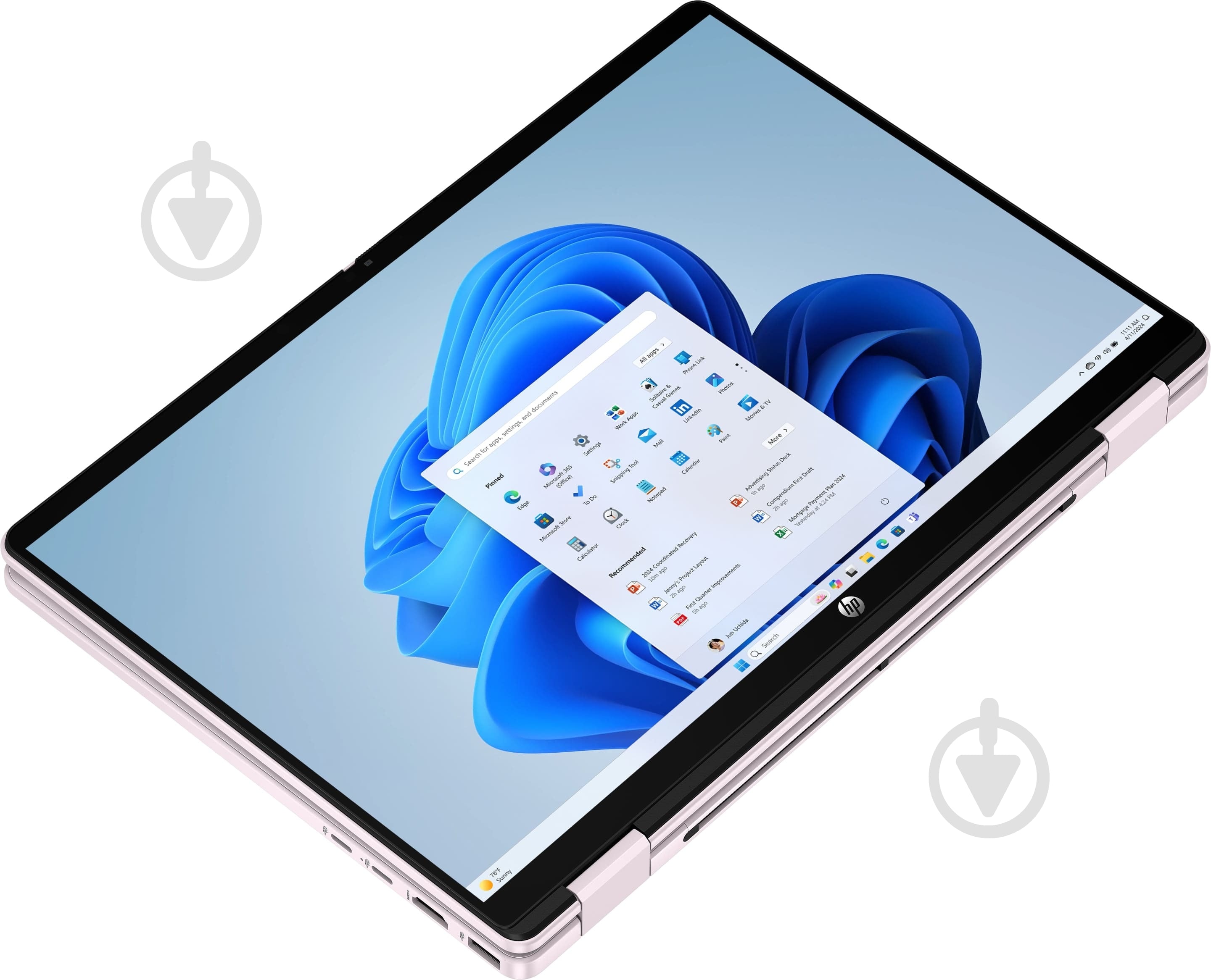 Ноутбук HP OmniBook 5 Flip x360 14" (BV5T6EA) pink - фото 4 Ноутбук HP OmniBook 5 Flip x360 14" (BV5T6EA) pink - фото 4