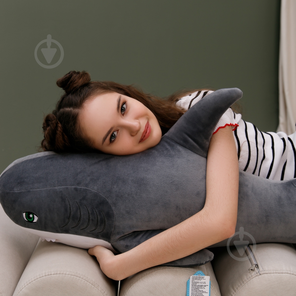 Мягкая игрушка WP Merchandise Акула 100 см бело-серый FWPTSHARK22GR0100 - фото 7