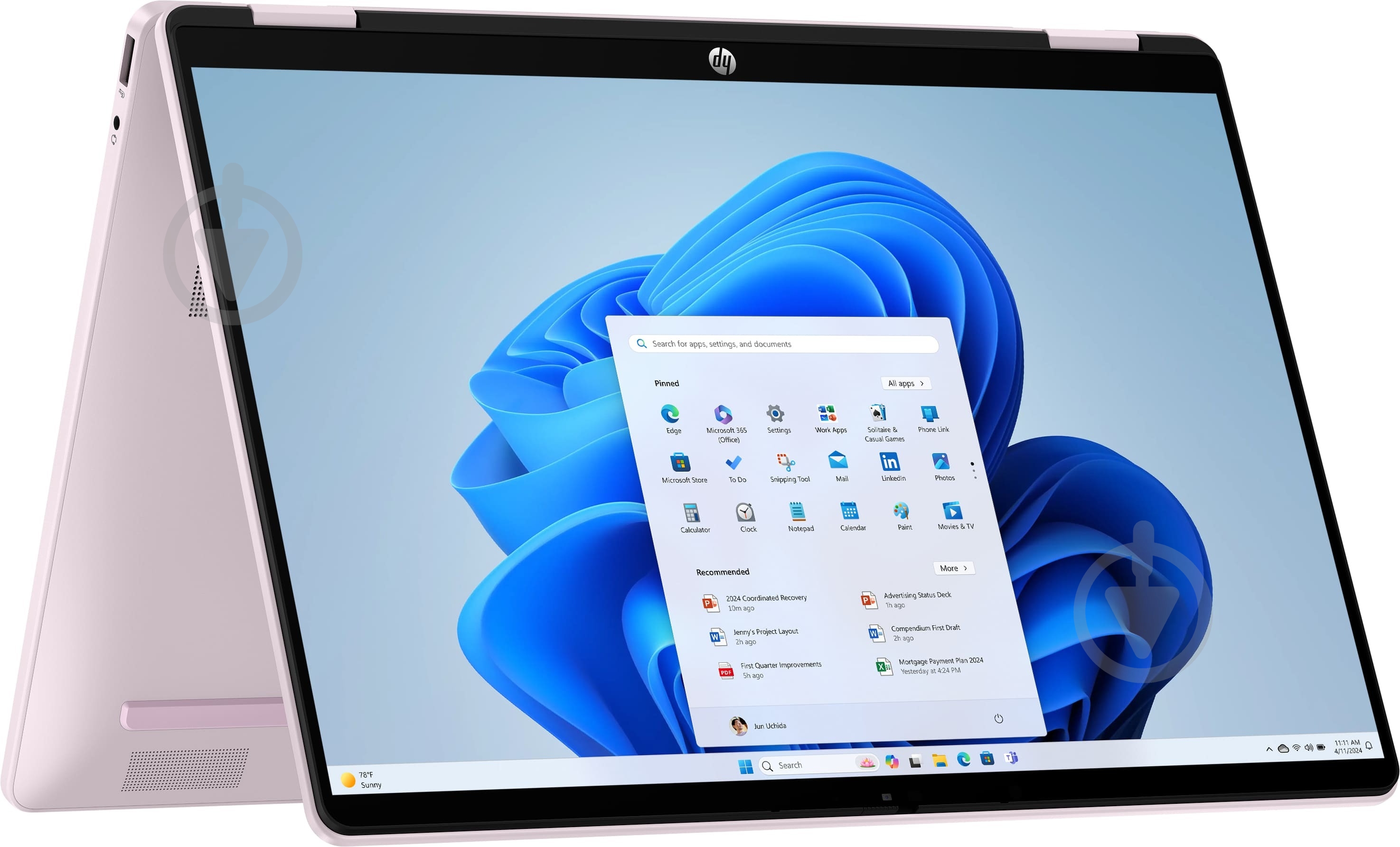 Ноутбук HP OmniBook 5 Flip x360 14" (BV5T8EA) pink - фото 3 Ноутбук HP OmniBook 5 Flip x360 14" (BV5T8EA) pink - фото 3