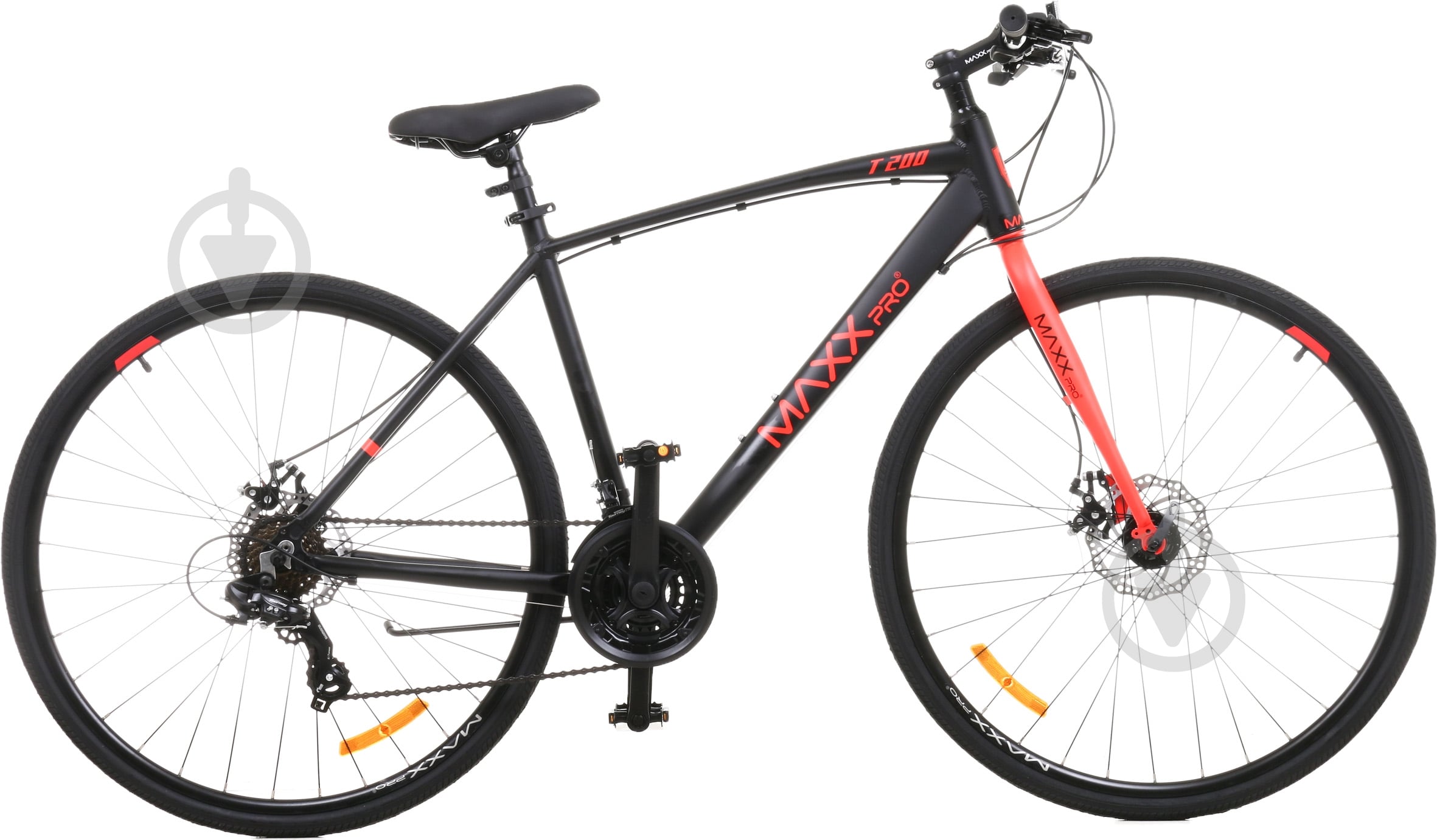 Велосипед MaxxPro 28" 19"(48 см) T200-MAXX чорно-червоний - фото 2