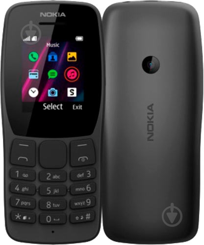 Мобільний телефон Nokia 110 DS 2019 black - фото 1