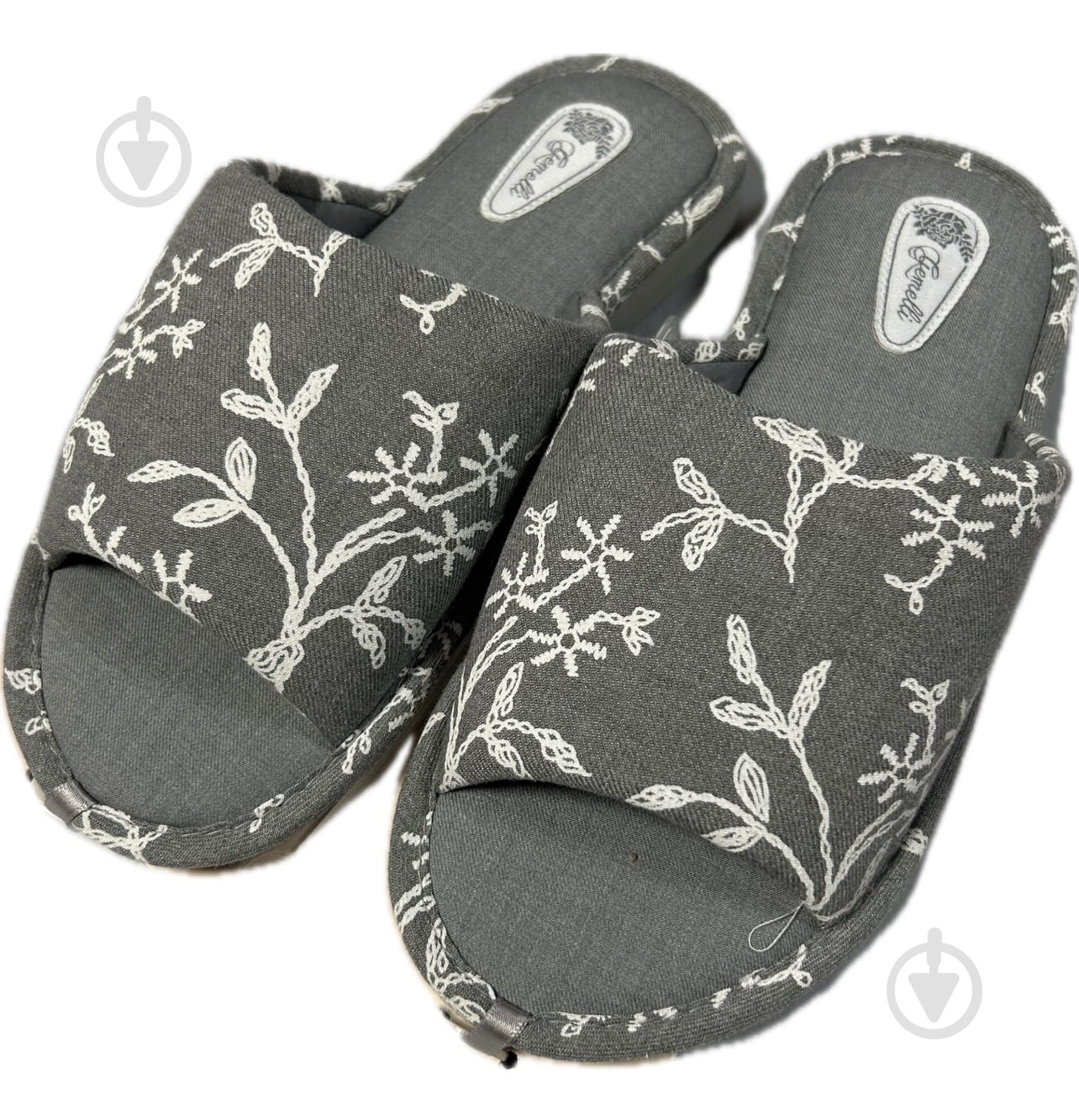 Тапки домашние Gemelli Миа р.38 серый - фото 1