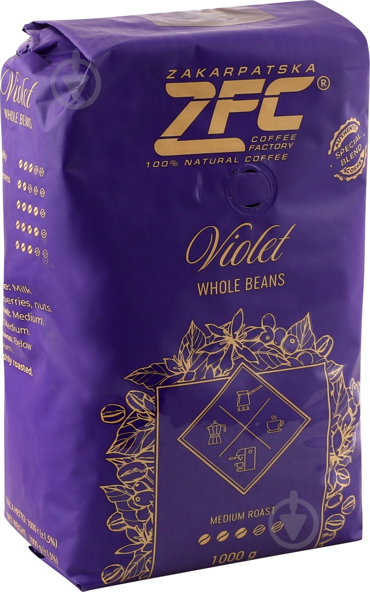 Кофе в зернах ZFC Viole 1000 г - фото 2