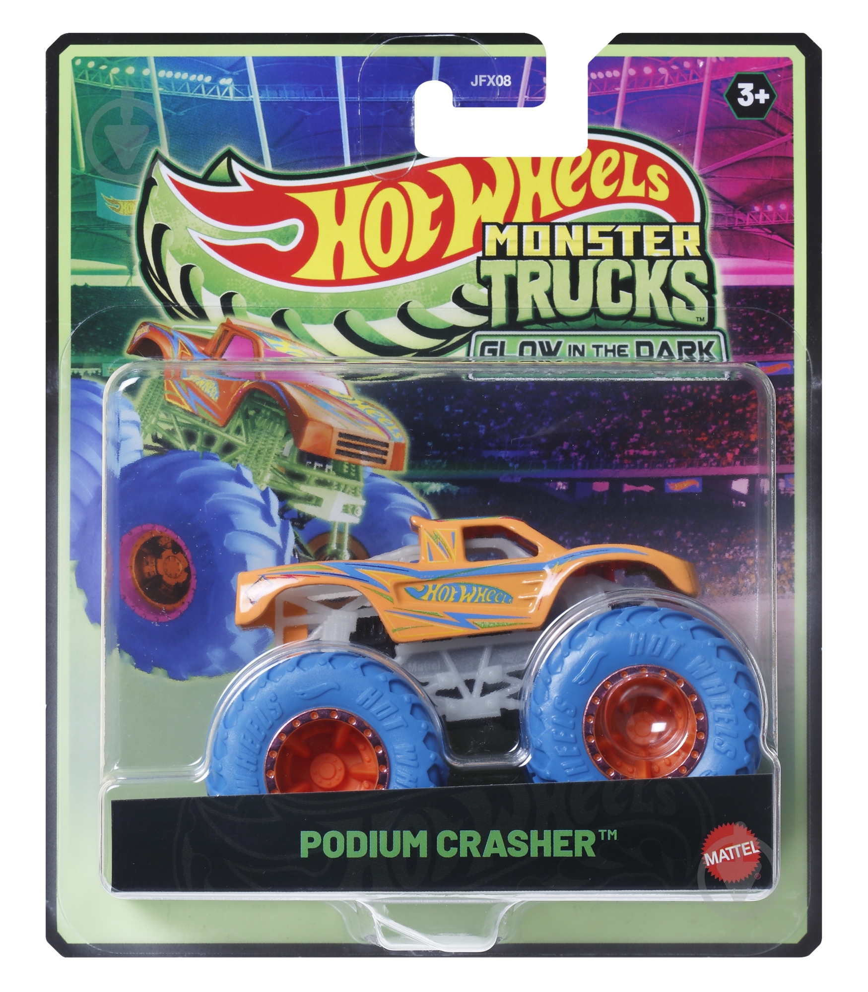 ᐉ Іграшка Hot Wheels машинка-позашляховик серії сяючі в темряві