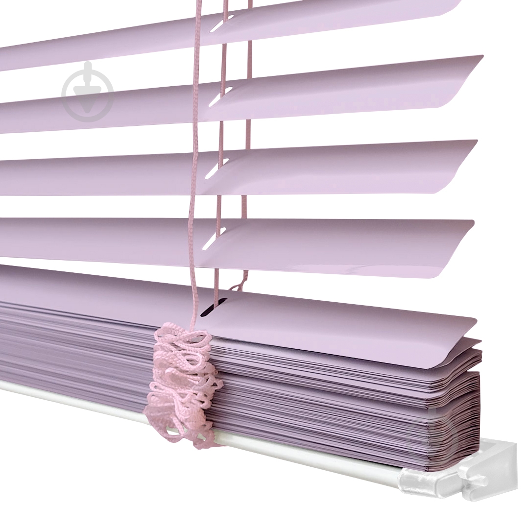 Жалюзи Rollotex алюминиевые горизонтальные с фиксацией 56х180 см светло-сиреневые глянцевые - фото 2