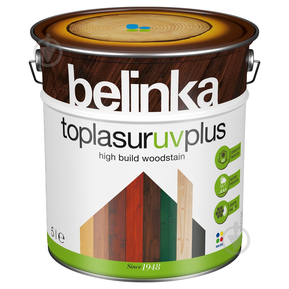 Лазурь Belinka TOPLASUR UV PLUS глянец 5 л - фото 1