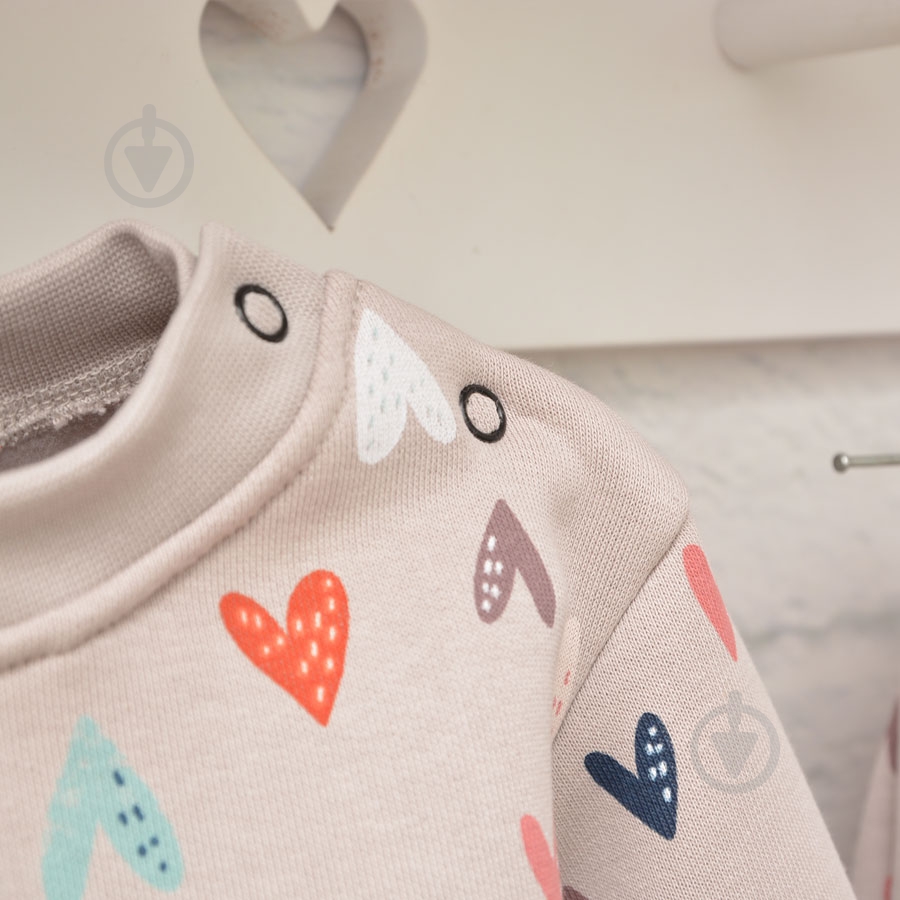 Комплект Blanka Сердечко серый р.68-74 - фото 2