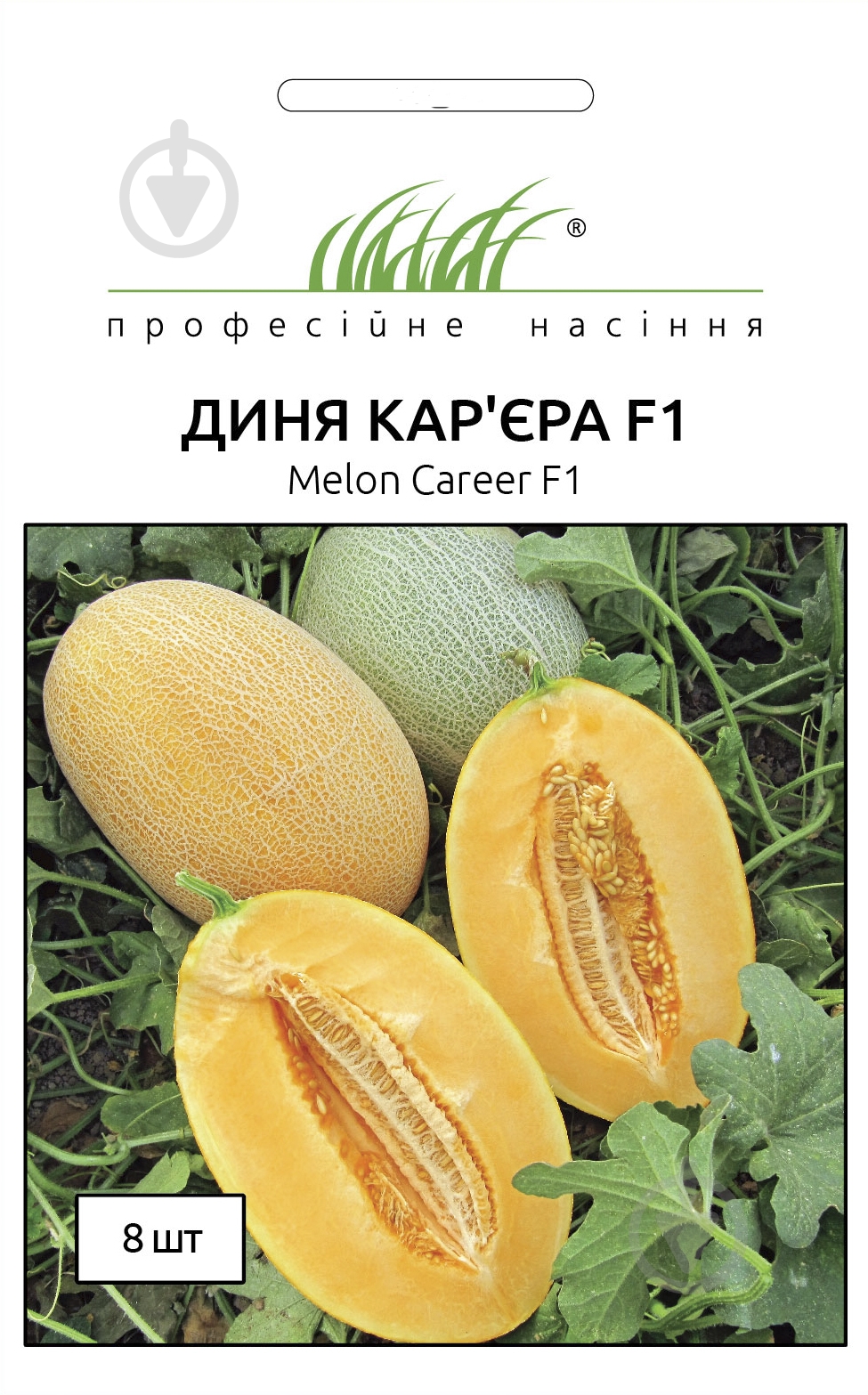 Насіння Професійне насіння диня Кар’єра F1 8 шт. (4820176695772) - фото 1 Насіння Професійне насіння диня Кар’єра F1 8 шт. (4820176695772) - фото 1