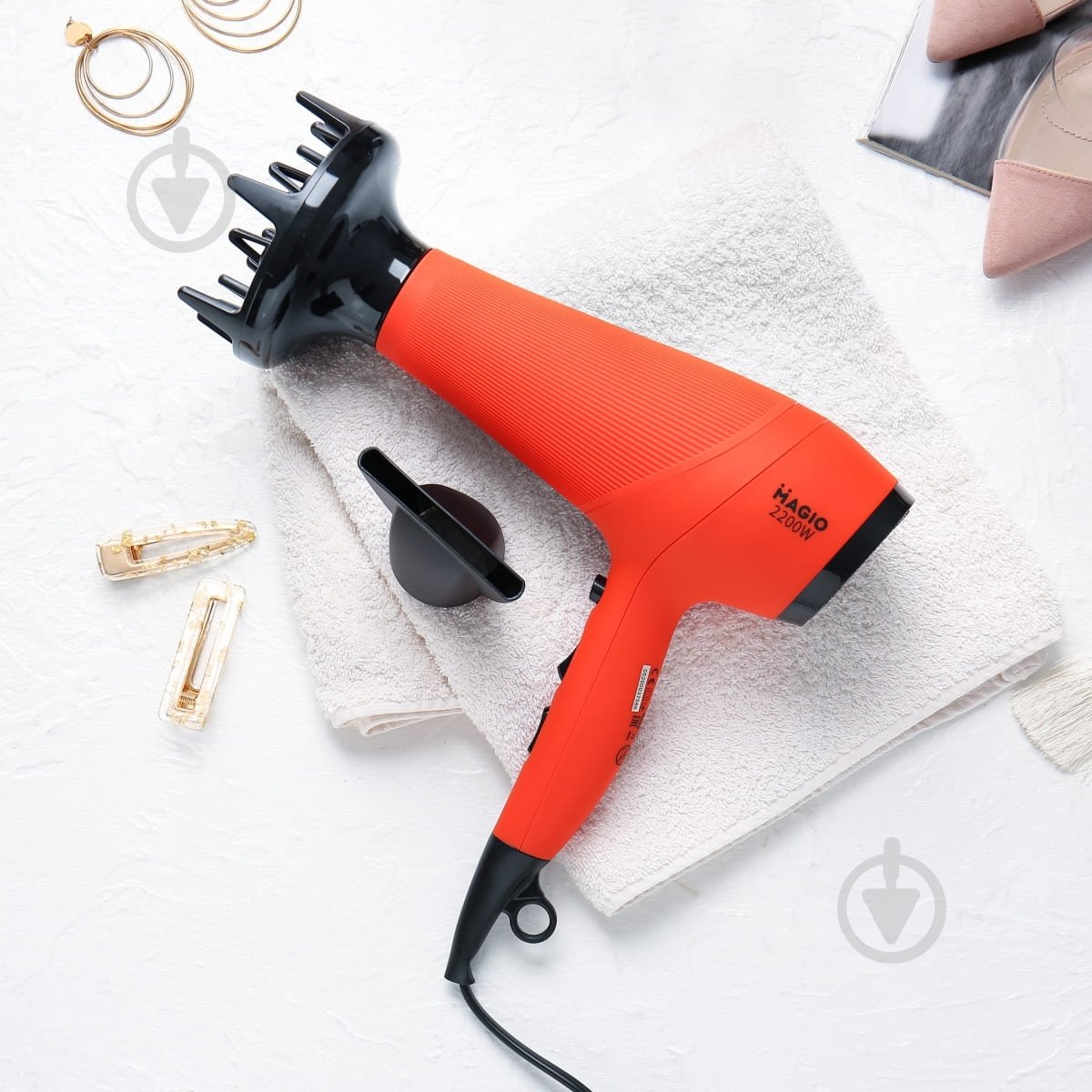 Фен Magio MG-152 Red - фото 6