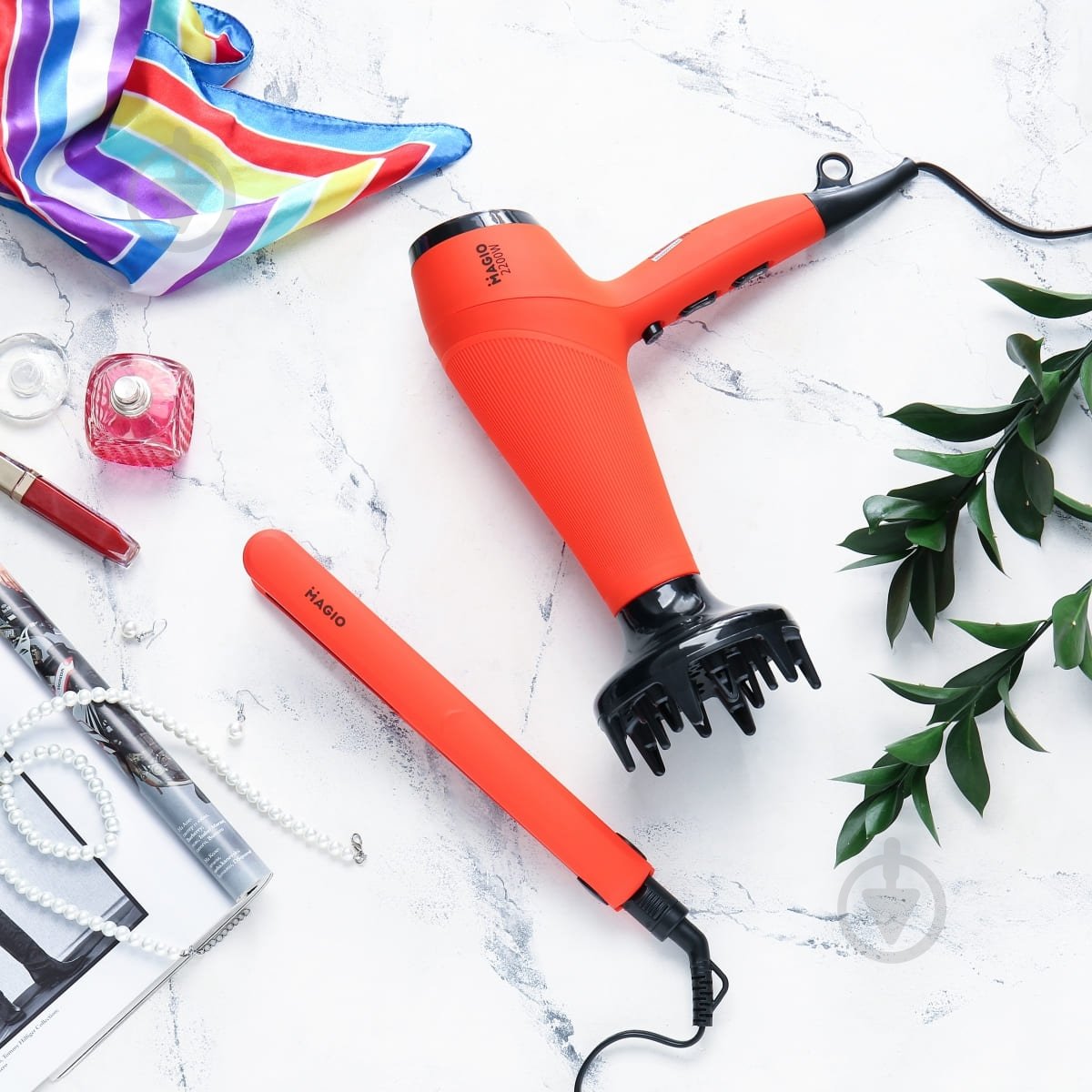 Фен Magio MG-152 Red - фото 7