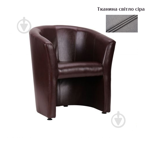 Крісло AMF Art Metal Furniture Арабіка тканина 07 світло-сірий - фото 1