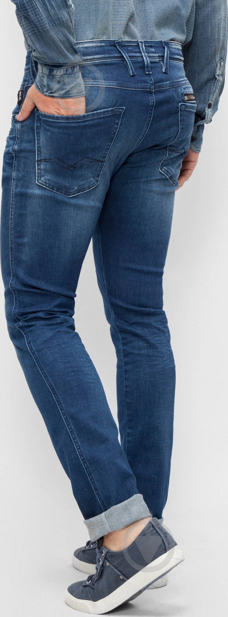 Джинсы Replay ANBASS BACK ZIP MC914 .000.93A 915-7 р. 29-32 синий - фото 3 Джинсы Replay ANBASS BACK ZIP MC914 .000.93A 915-7 р. 29-32 синий - фото 3