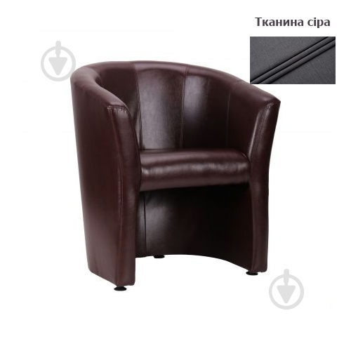 Крісло AMF Art Metal Furniture Арабіка тканина 08 сірий - фото 1