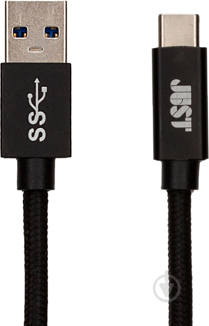 Кабель JUST USB Type-C – USB 1,2 м черный (UTC31-USB30-BLCK_NB) - фото 1