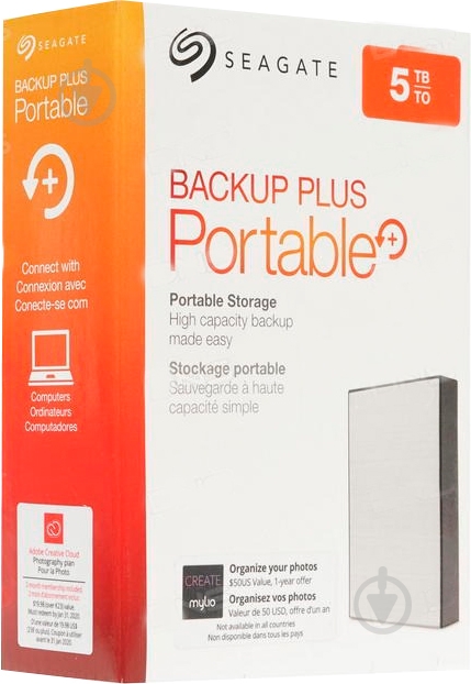 Внешний жесткий диск Seagate BACKUP PLUS SLIM 2 ТБ 2,5" USB 3.0 (STHN2000401_) grey - фото 8 Внешний жесткий диск Seagate BACKUP PLUS SLIM 2 ТБ 2,5" USB 3.0 (STHN2000401_) grey - фото 8