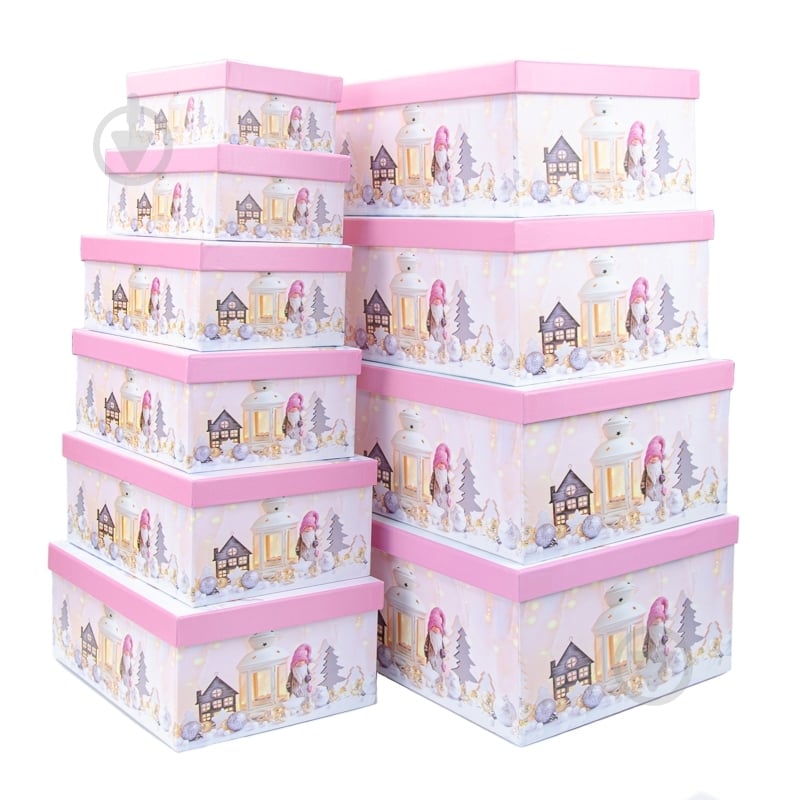 Коробка декоративна із цупкого картону 33x25,5x14,5 см - фото 1 Коробка декоративна із цупкого картону 33x25,5x14,5 см - фото 1