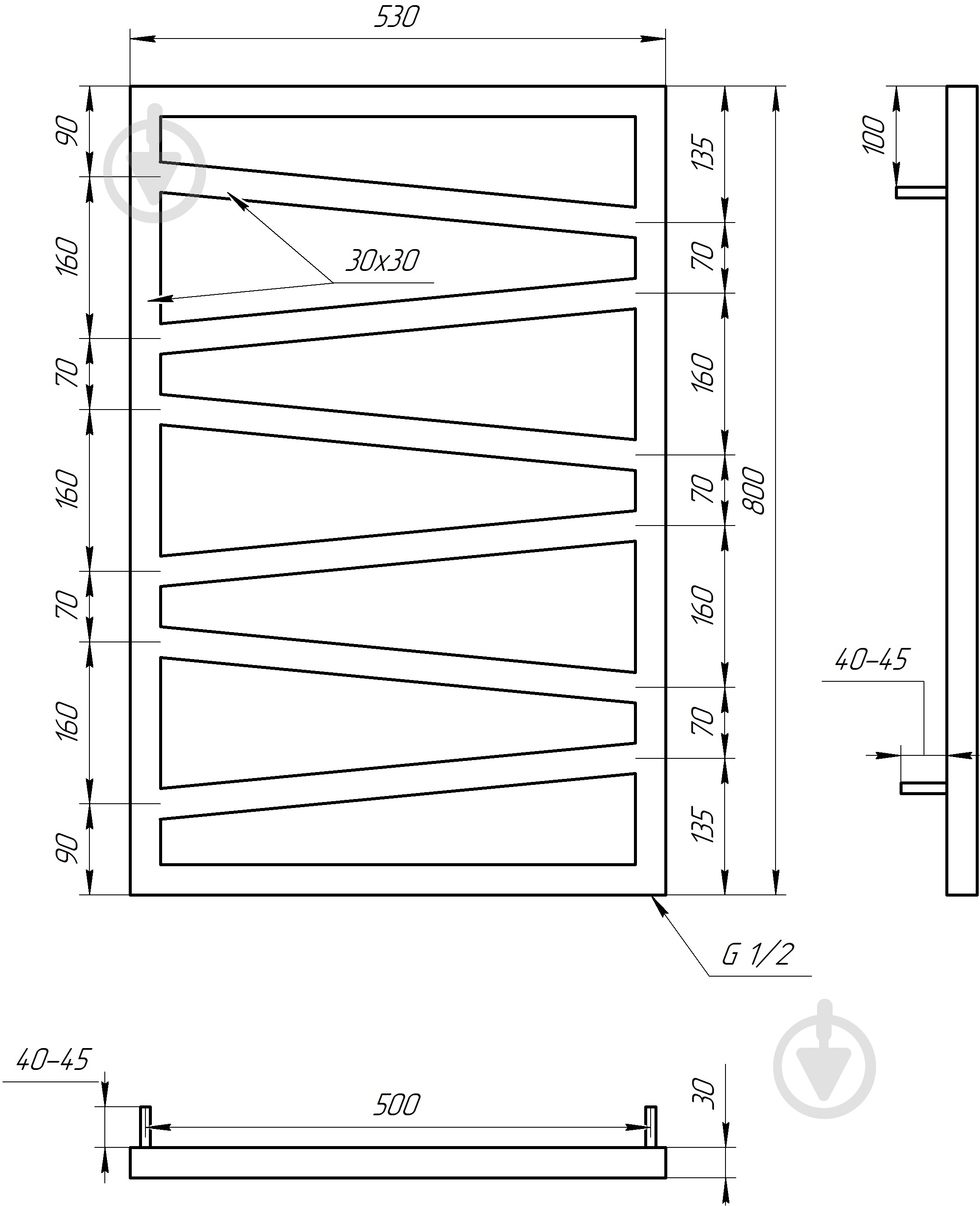 Рушникосушарка водяна GenesisAqua Genesis/B800 - фото 5