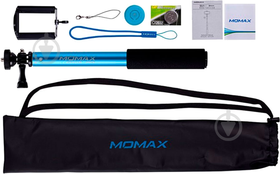 Селфи-монопод MOMAX Selfifit Bluetooth 90 см KMS1NB blue - фото 4 Селфи-монопод MOMAX Selfifit Bluetooth 90 см KMS1NB blue - фото 4
