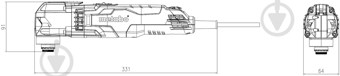Многофункциональное устройство Metabo MT 400 Quick 601406000 - фото 3