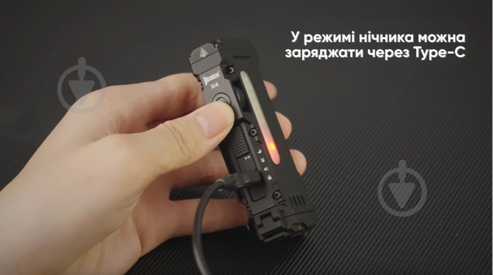Ліхтар ручний Wuben X4 Black (7 режимів, 1500 лм, 205м, до 720 год) 1500 Lm - фото 19
