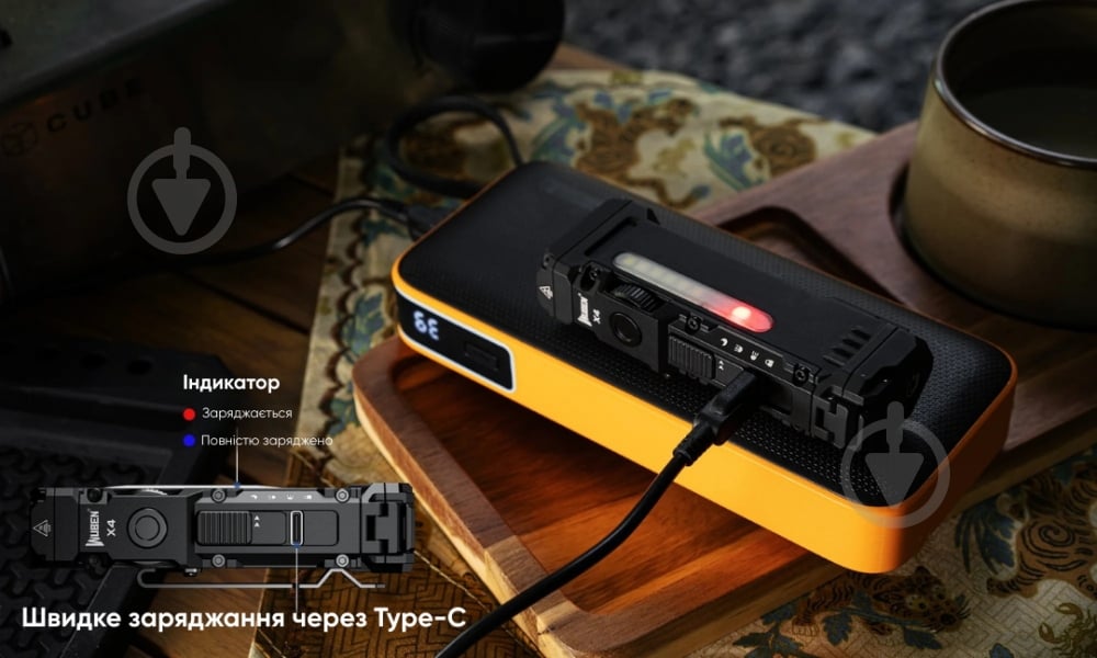 Ліхтар ручний Wuben X4 Black (7 режимів, 1500 лм, 205м, до 720 год) 1500 Lm - фото 15