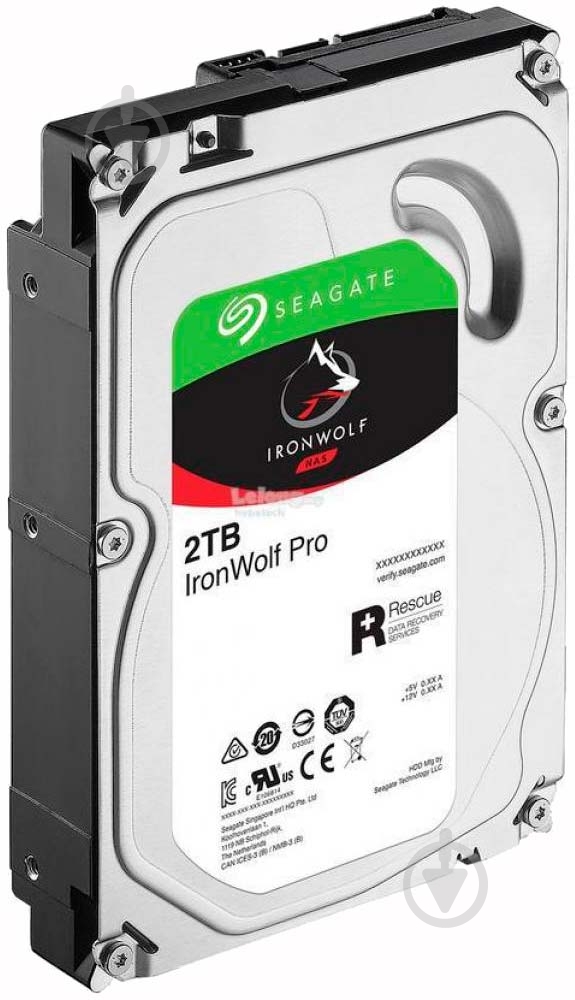 Жорсткий диск Seagate IronWolf Pro 2 ТБ 3,5" SATA III (ST2000NE0025) silver - фото 3
