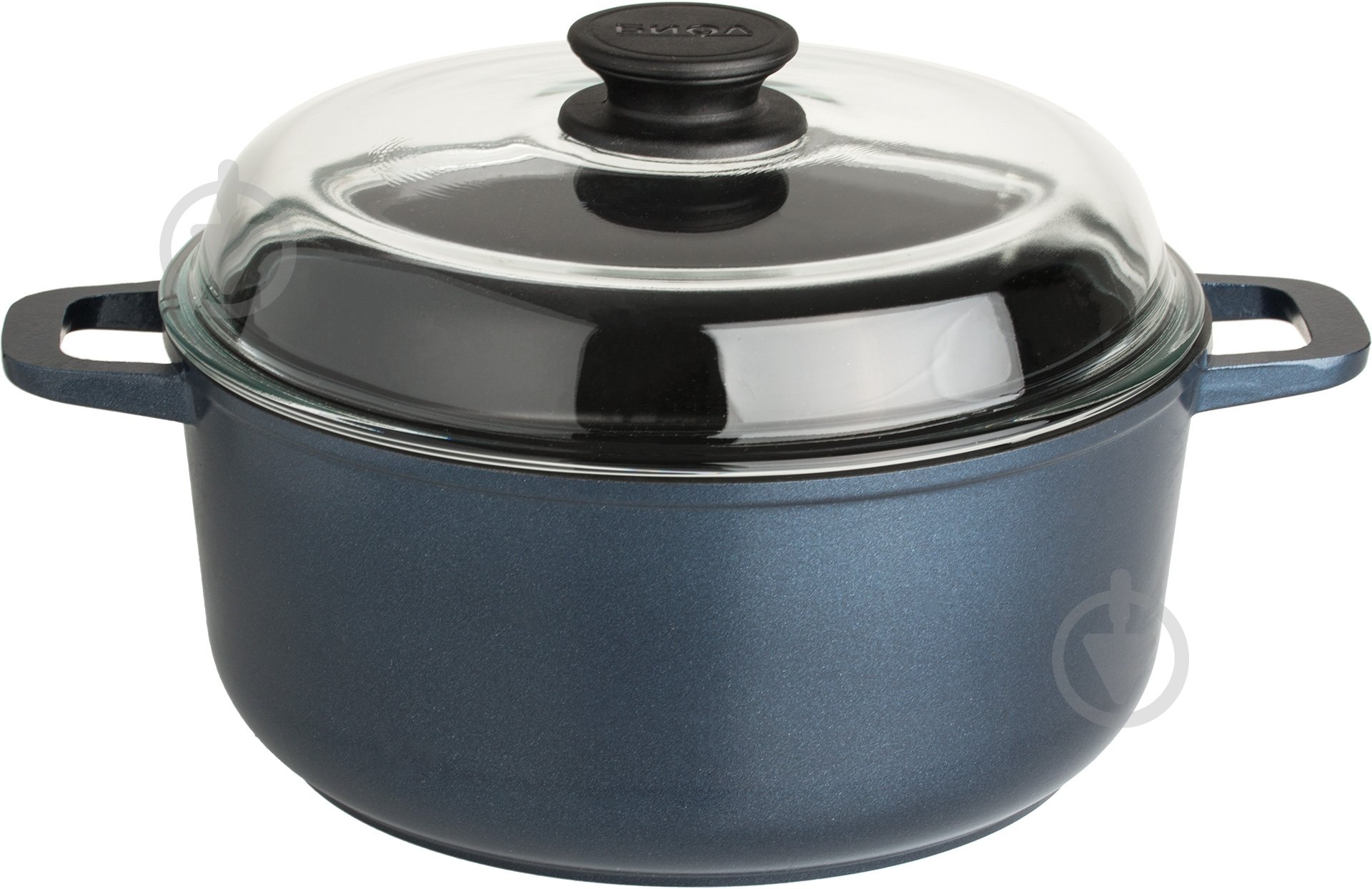 Набор посуды Biol с антипригарным покрытием 3 предмета Индиго І24РС - фото 4