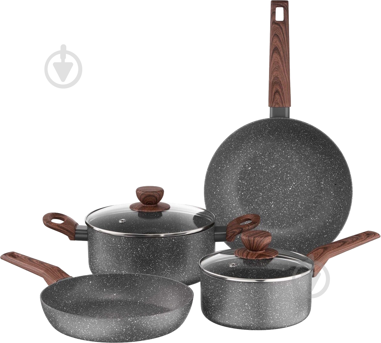 Набор посуды Ardesto AR1912CGS Midori 12 предметов - фото 2 Набор посуды Ardesto AR1912CGS Midori 12 предметов - фото 2