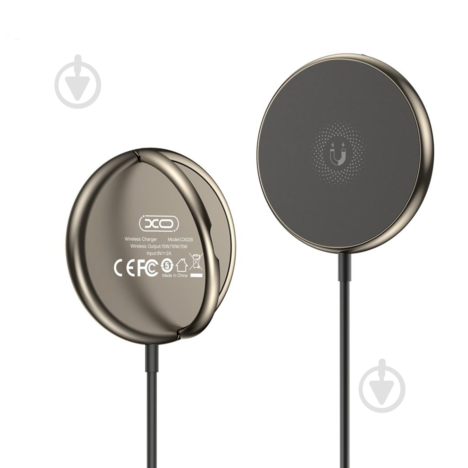 Бездротовий зарядний пристрій Xo CX028 15W MagSafe Beige - фото 3 Бездротовий зарядний пристрій Xo CX028 15W MagSafe Beige - фото 3