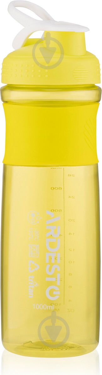 Бутылка для воды ARDESTO Smart bottle 1000 мл желтая AR2204TZ - фото 1
