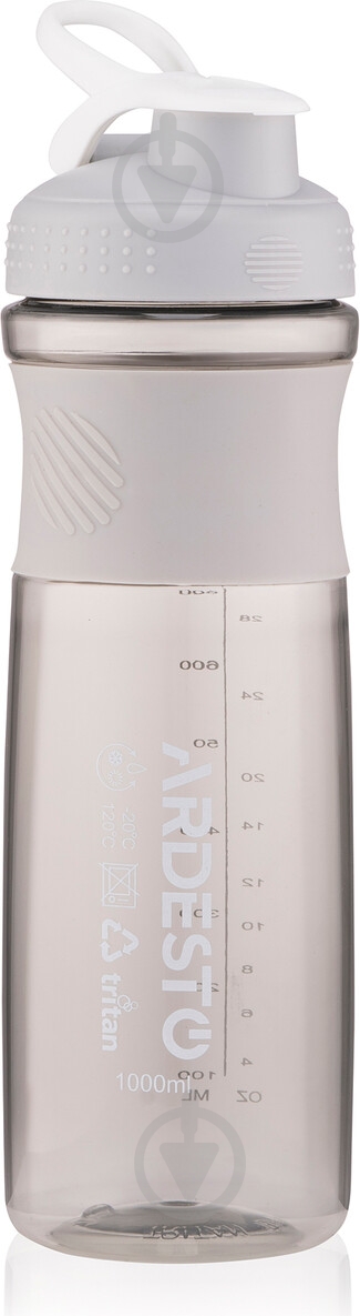 Бутылка для воды ARDESTO Smart bottle 1000 мл серая AR2204TG - фото 3