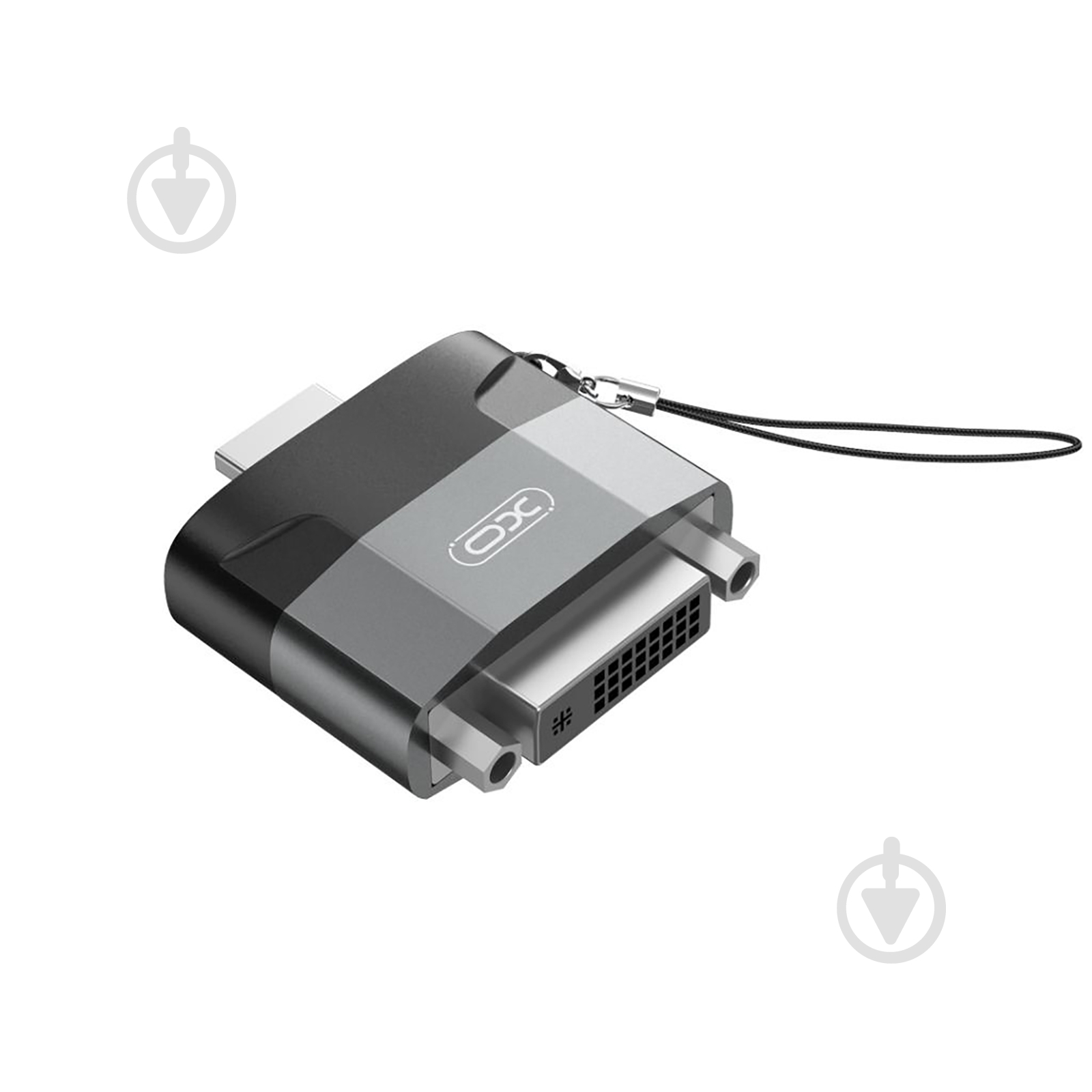 Адаптер Xo GB013 HDMI Male to DVI Female сірий (GB013-HDMIDVI.tranish) - фото 2
