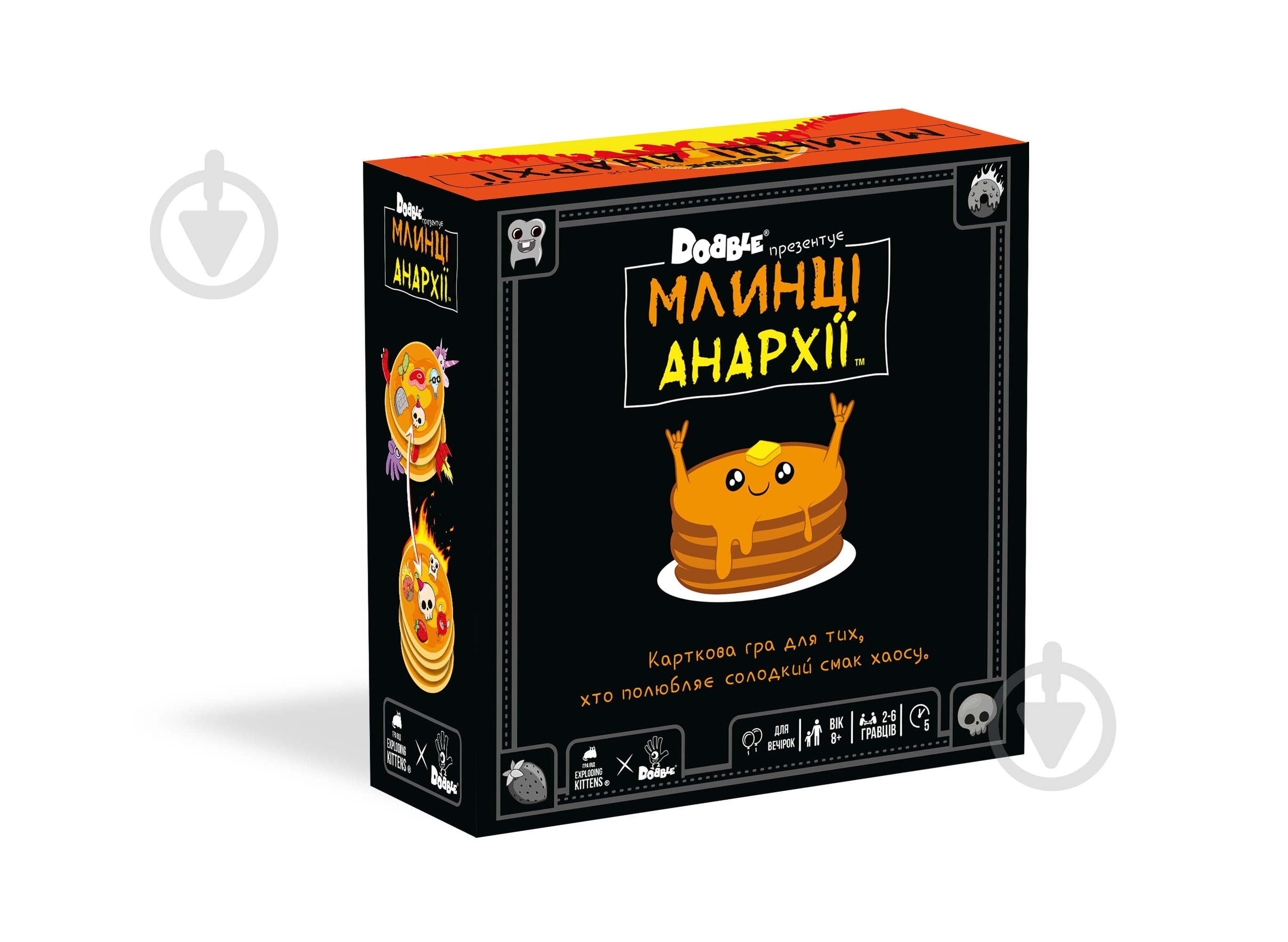 Игра настольная ROZUM Доббл Блины Анархии R060UA - фото 1 Игра настольная ROZUM Доббл Блины Анархии R060UA - фото 1