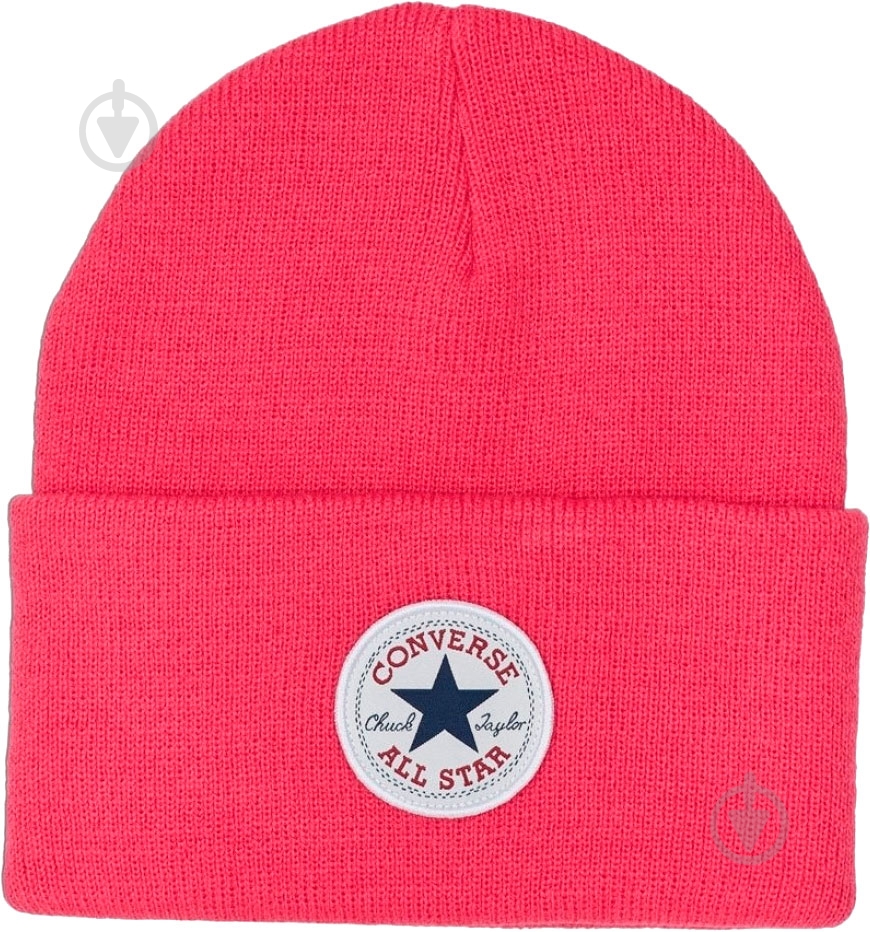 Шапка Converse Tall Chuck Patch Beanie 10019012-673 р.one size розовый - фото 1 Шапка Converse Tall Chuck Patch Beanie 10019012-673 р.one size розовый - фото 1