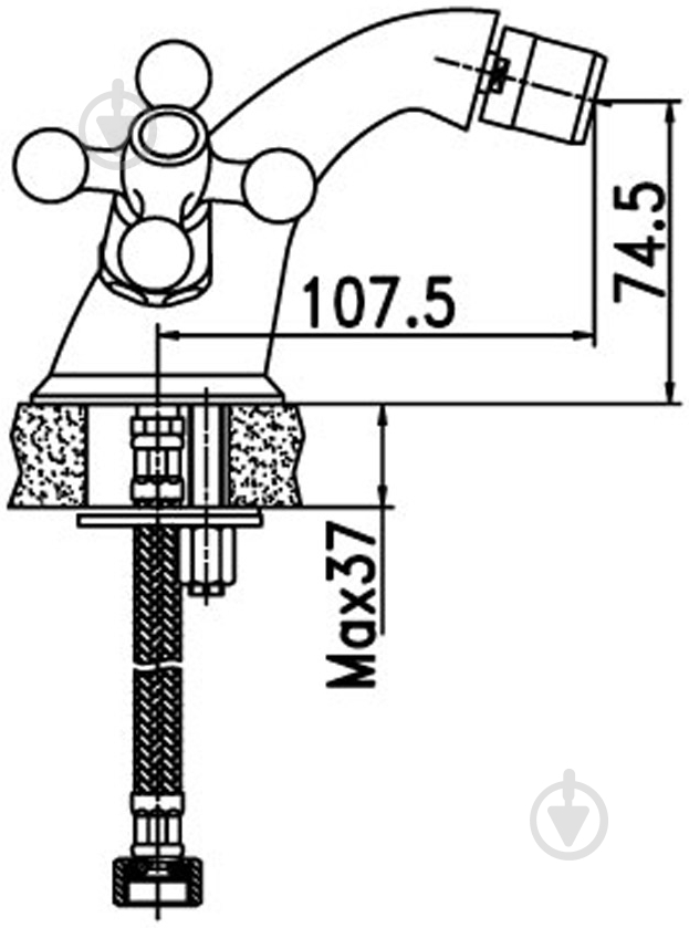 Змішувач для біде Aqua Rodos Ideal 91704 - фото 2 Змішувач для біде Aqua Rodos Ideal 91704 - фото 2