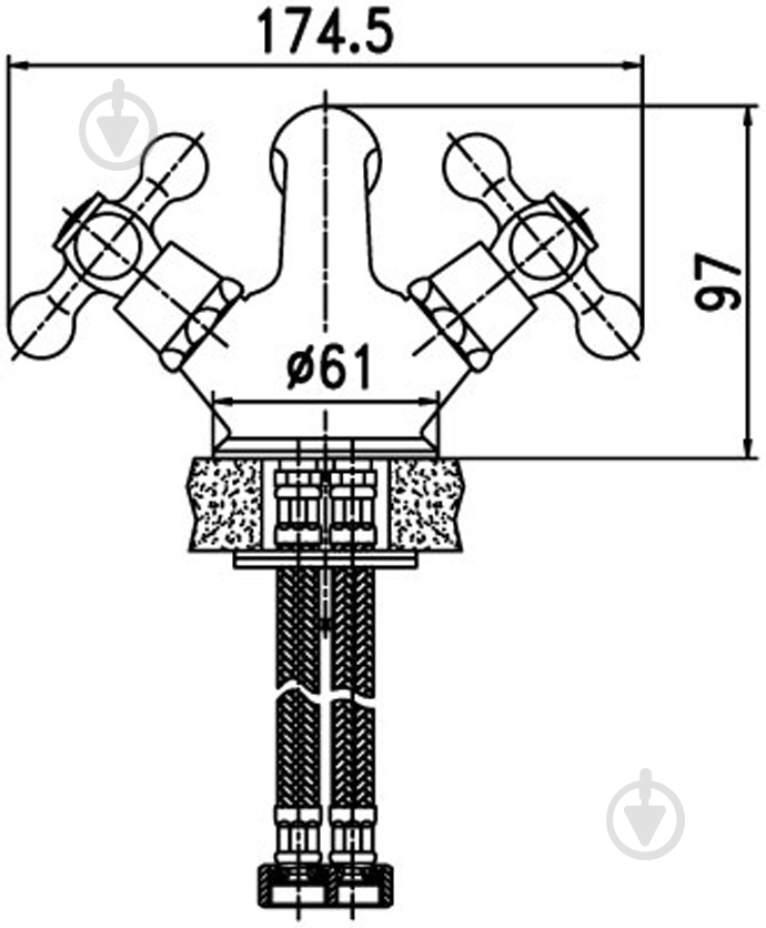 Змішувач для біде Aqua Rodos Ideal 91704 - фото 3 Змішувач для біде Aqua Rodos Ideal 91704 - фото 3