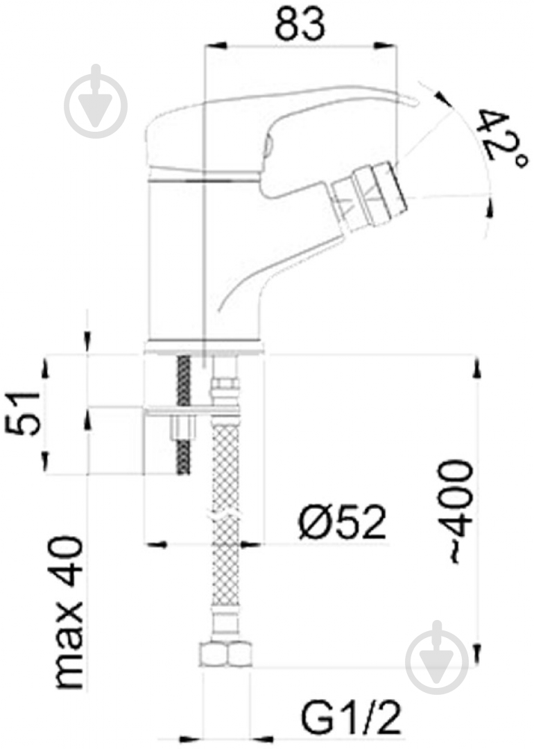 Смеситель для биде Rubineta Prince P60003 - фото 2