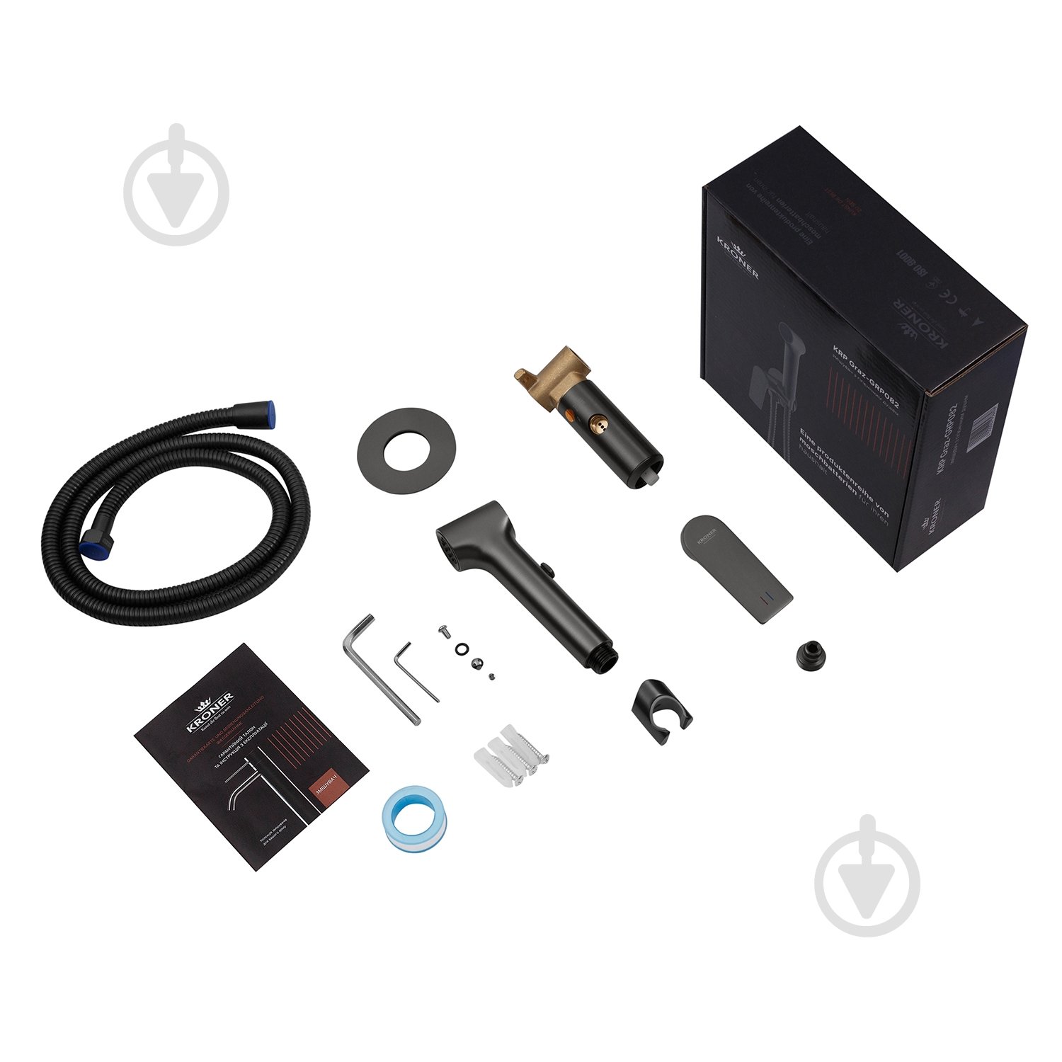 Гігієнічний душ Kroner прихованого монтажу KRP Graz - GRP082 - фото 8 Гігієнічний душ Kroner прихованого монтажу KRP Graz - GRP082 - фото 8