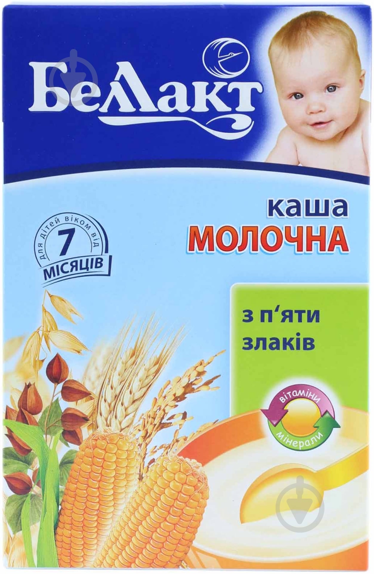 Каша молочная Беллакт от 7 месяцев из пяти злаков 250 г - фото 1