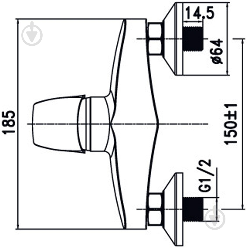 Смеситель для душа Aqua Rodos Umbra 90367 - фото 3