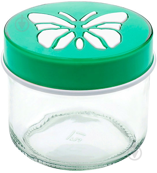 Банка для сыпучих Titiz Plastik Butterfly 300 мл KC-153-GR - фото 1
