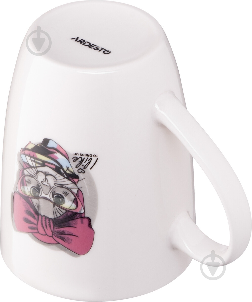 Чашка ARDESTO Charm 320 мл белая AR3466 - фото 4