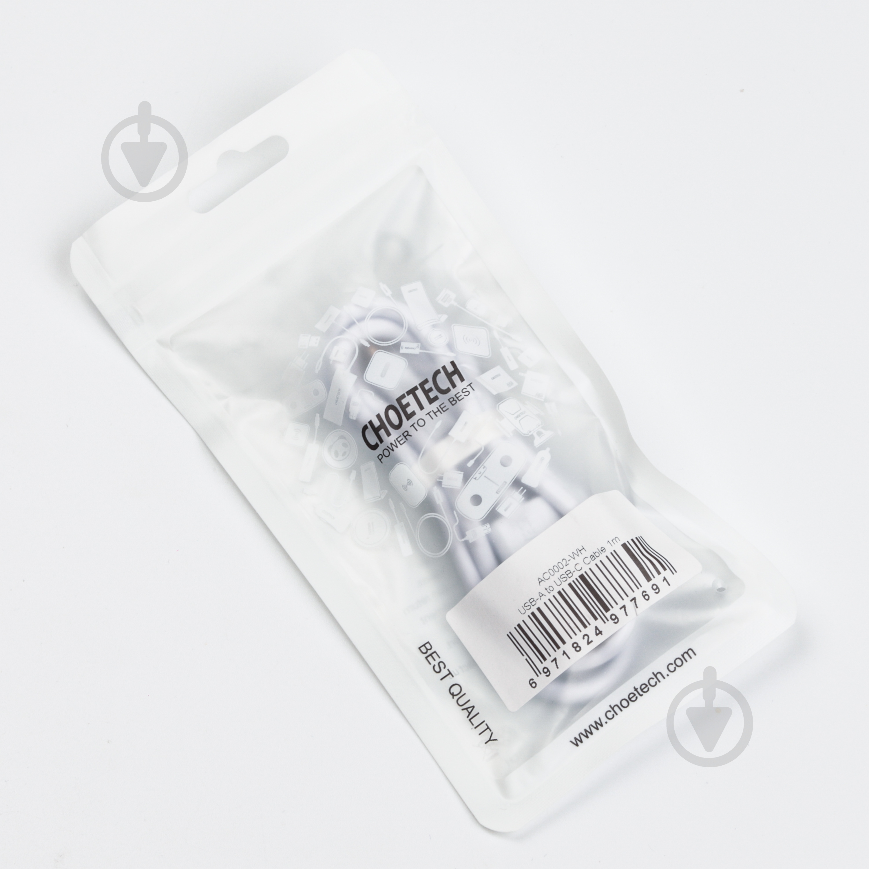 Кабель Choetech USB-A to Type-C 1 м white (AC0002-WH) - фото 10 Кабель Choetech USB-A to Type-C 1 м white (AC0002-WH) - фото 10