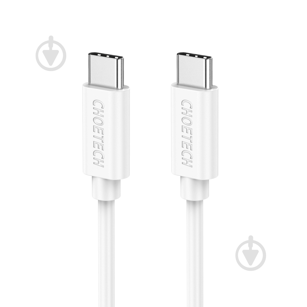 Кабель Choetech Type-C to Type-C 1 м white (CC0002-WH) - фото 2