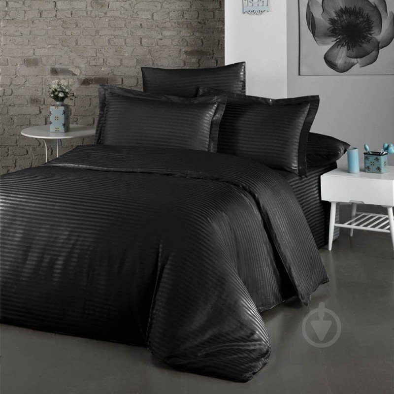 Комплект постельного белья 2 черный - фото 1